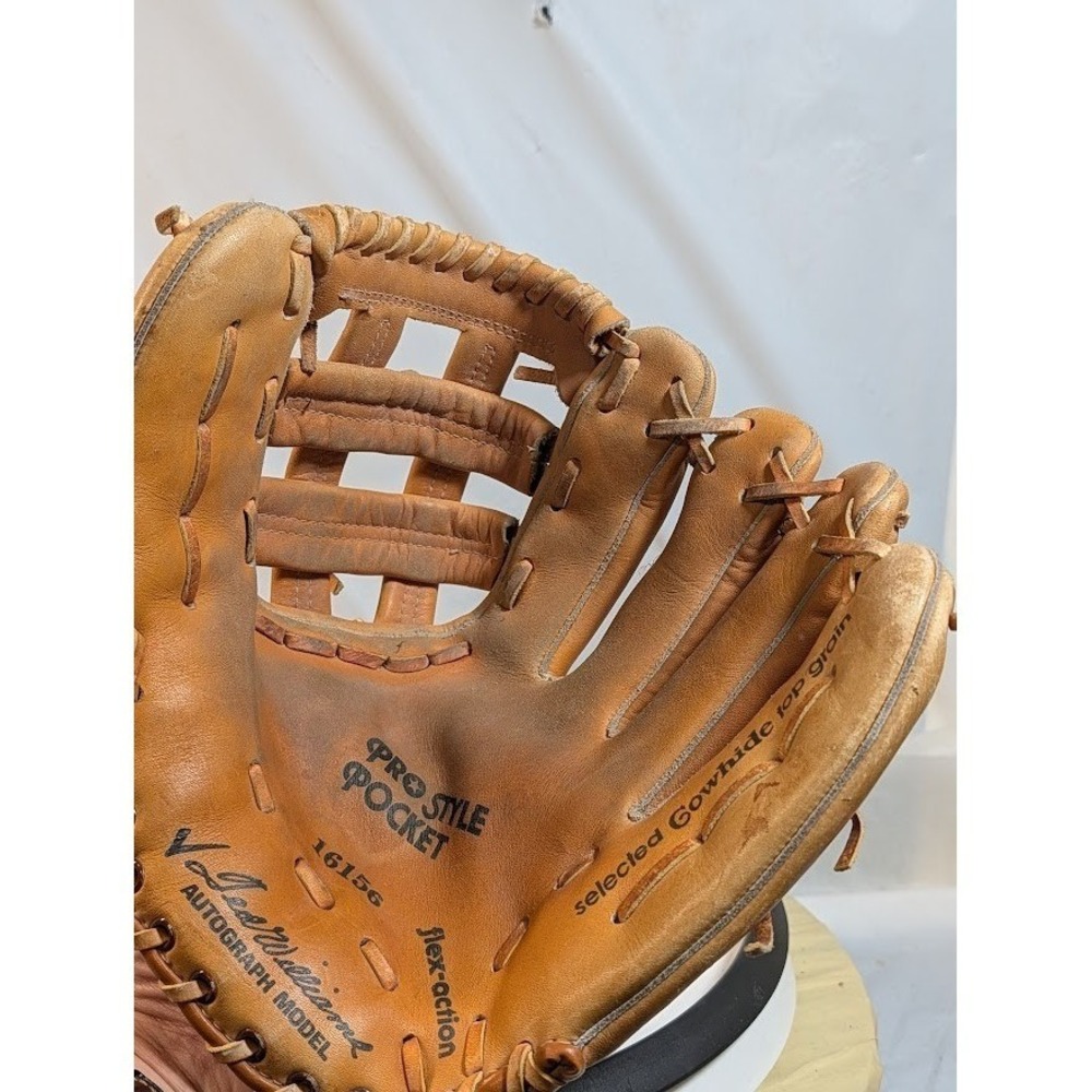 Ted Williams Baseball Glove Mens 12" Tan Good Vintage Autograph Model 16156